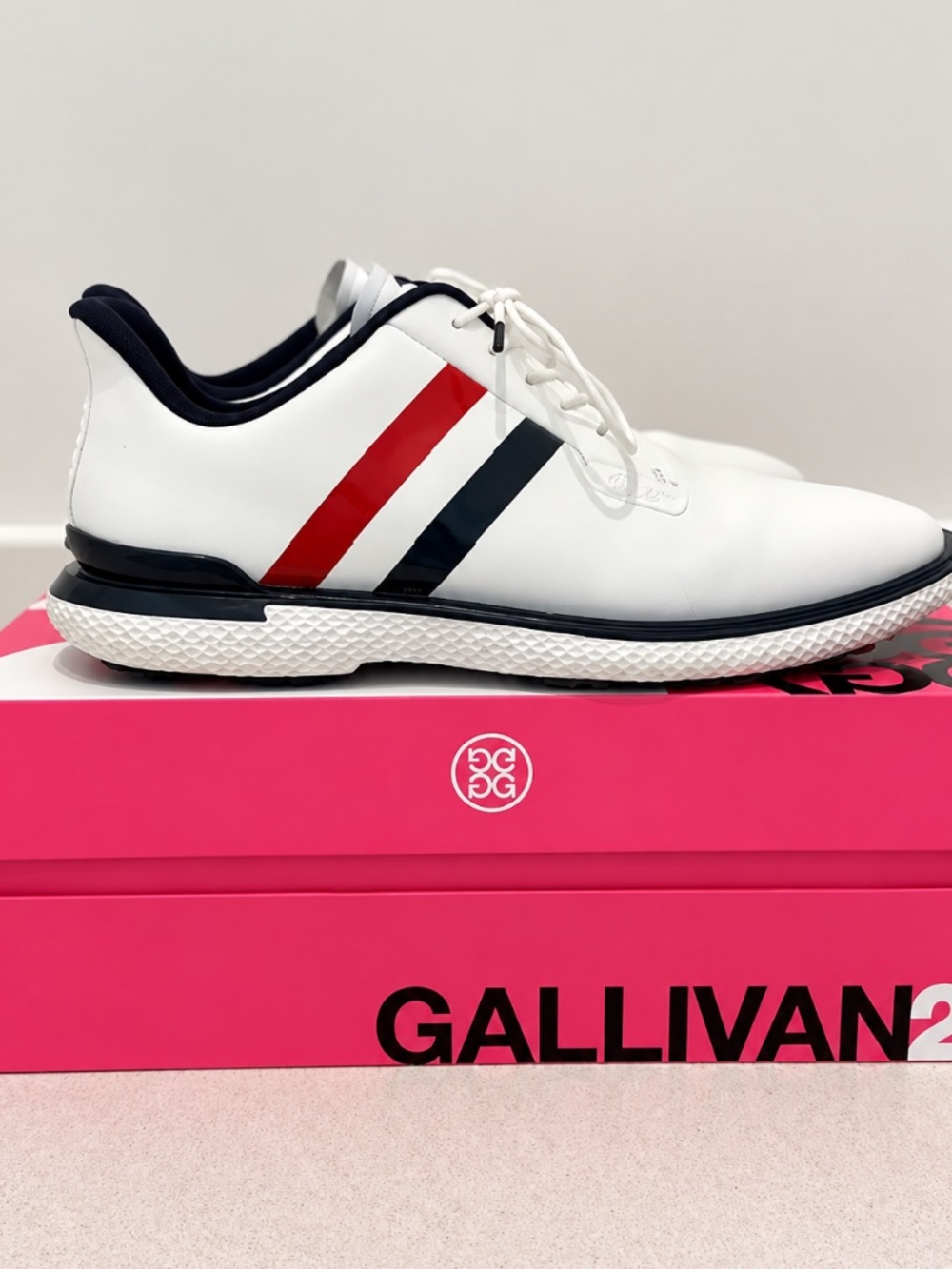 G/Fore MEN'S GALLIVAN2R STRIPE GOLF SHOE- WORN 1X!